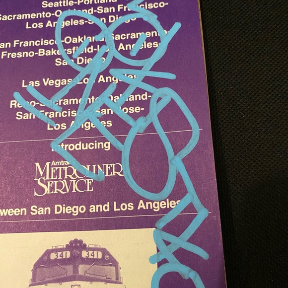 Vintage 1980’s Amtrak Train graffiti Toomer TLOK TKO Retna the seventh letter - Picture 2 of 2